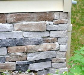 adding stone veneer to a concrete foundation wall, concrete masonry, outdoor living, porches