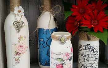 Using a Paint Sprayer to Update Knick Knacks and Repurpose Bottles