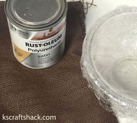 how to make an easy decorative bowl with burlap, crafts, how to, repurposing upcycling