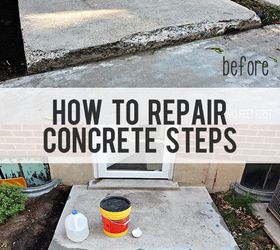 how to fix chipped concrete steps, concrete masonry, home improvement, home maintenance repairs, how to