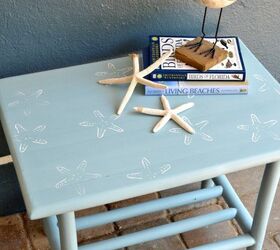 beachy starfish small table, painted furniture