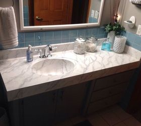 updating 60 s bathroom vanity