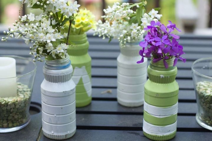 reusing plastic bottles in the garden, crafts, gardening, repurposing upcycling