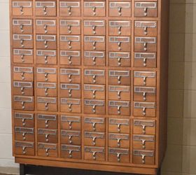 two tone card catalog finished in old fashioned milk paint, painted furniture, rustic furniture