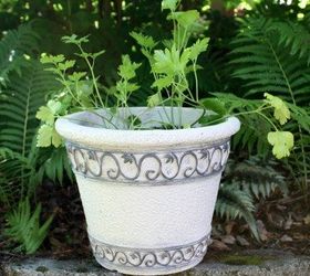 flower pot makeover with paint, container gardening, gardening, painting
