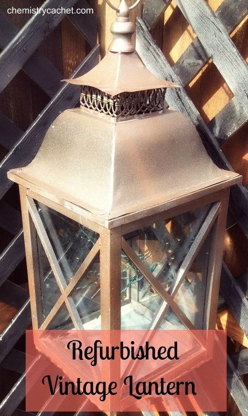 lanterna vintage restaurada para uso externo ou interno
