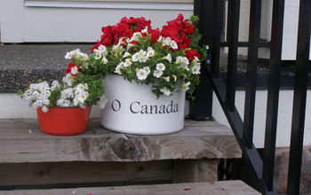 O Canadá - Jardinera para el porche del Día de Canadá