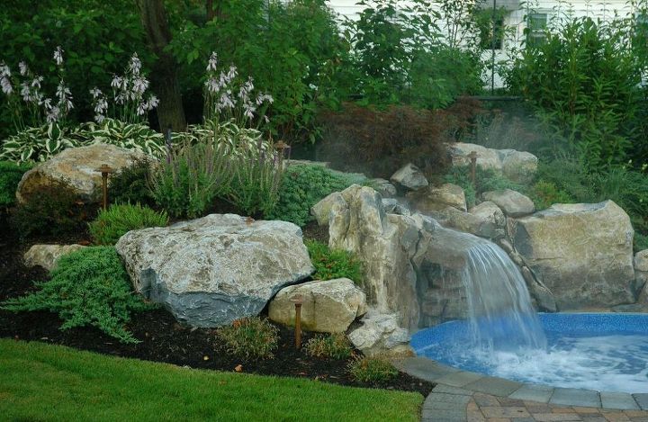 idyllic beautiful backyards, landscape, ponds water features, pool designs, Landscaping Long Bloom Periods