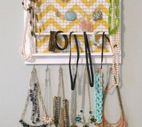 diy picture frame jewelry organizer, how to, organizing, repurposing upcycling