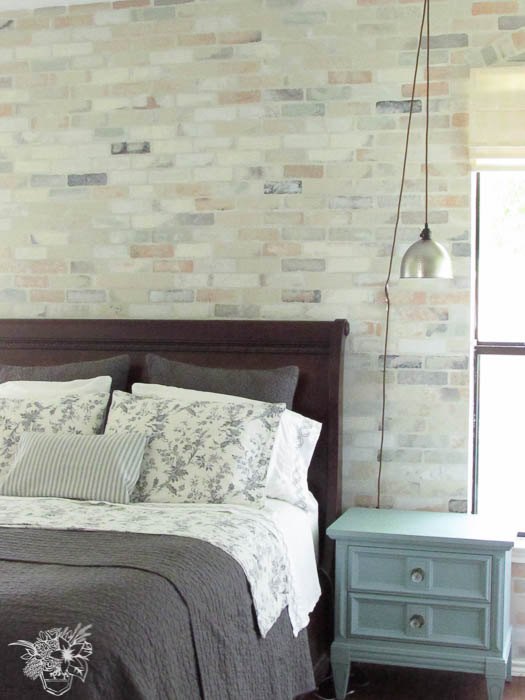 Faux Brick Stencil Feature Wall Hometalk