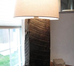 upcycled railroad tie lamp diy, diy, how to, lighting, repurposing upcycling, rustic furniture