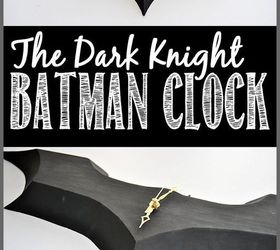 diy batman clock, crafts, diy, how to, woodworking projects