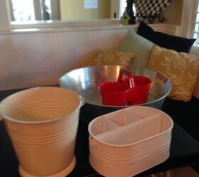 painting summer buckets, crafts, how to