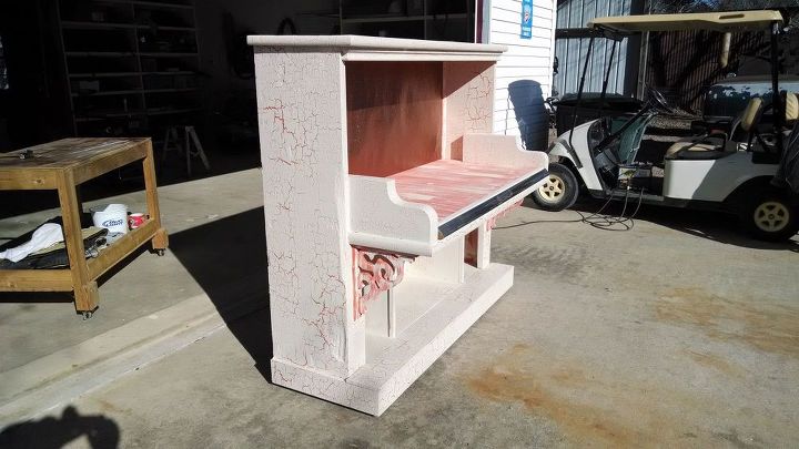 salvation army piano, painted furniture, repurposing upcycling