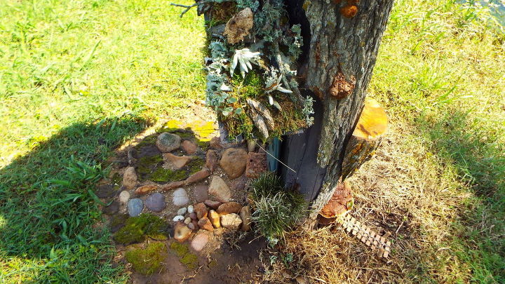 fairy house from a stump