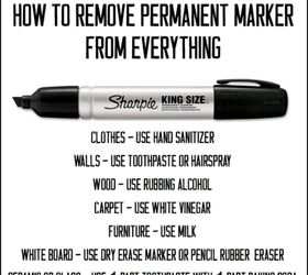 how to remove permanent marker, cleaning tips, how to