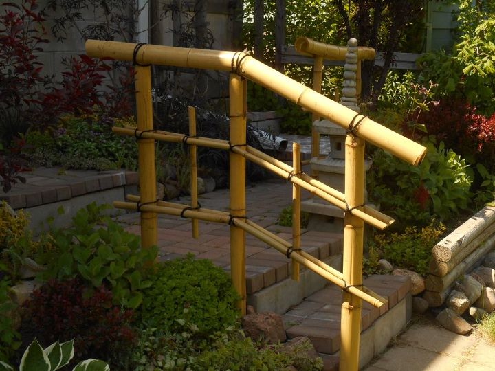 Build bamboo fences - My Japanese garden