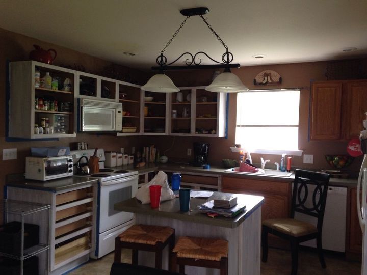 kitchen makeover for 100 with general finishes milk paint