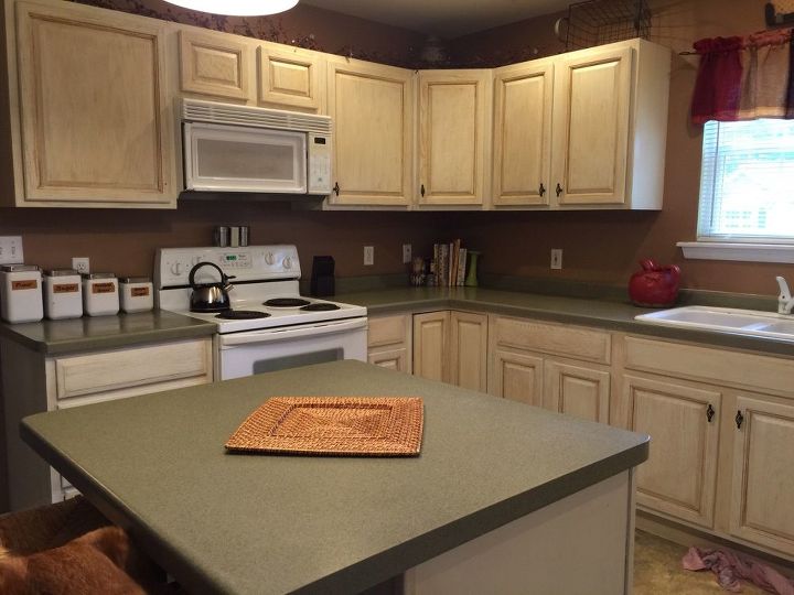 kitchen cabinets makeover with milk paint, kitchen cabinets, kitchen design, painting