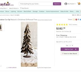 wayfair inspired driftwood tree diy, crafts, home decor, how to, repurposing upcycling