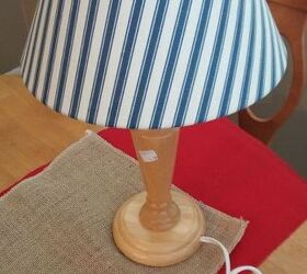 cute nautical lamp, crafts, how to, lighting, Lamp before at purchased with shade