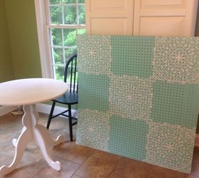 stenciled pegboard organizer, crafts, how to, organizing, wall decor