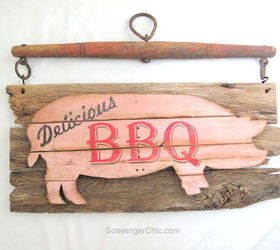 Piggy, Pork BBQ Sign Diy