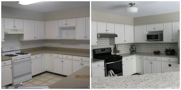 cambio de imagen de la cocina gris y blanca
