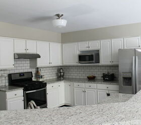 gray white kitchen makeover, kitchen cabinets, kitchen design