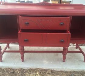 painted vintage buffet, painted furniture