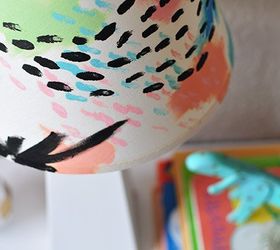 creating custom painted lamp shades, crafts, how to, lighting
