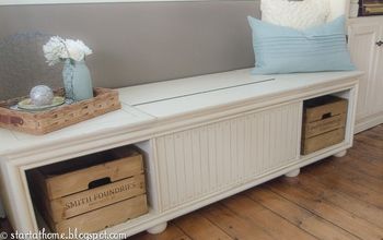 Retro Record Player Turned Shabby Chic Bench