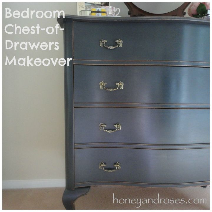 bedroom chest of drawers makeover, painted furniture