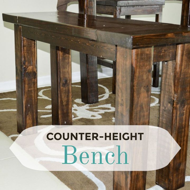 Diy Counter Height Bench Hometalk Diy Counter Height Bench How To Painted Furniture Woodworking Projects