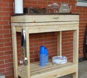 diy party cart potting bench, diy, gardening, how to, outdoor furniture, outdoor living, woodworking projects