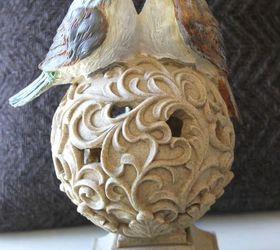gold painted decorative birds, crafts, home decor, how to