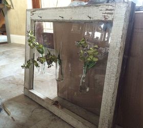repurposed old window to wall decor, crafts, repurposing upcycling, windows