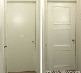 easy door upgrade with moulding no nails needed, doors, how to