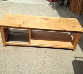 repurposed pine wall unit to bench, painted furniture, repurposing upcycling