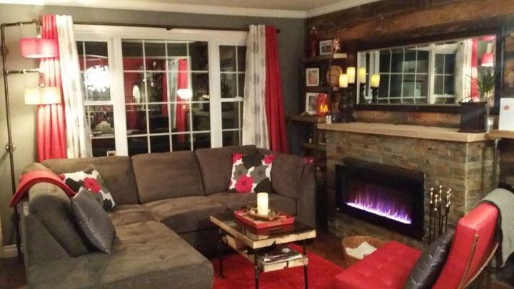 living room and mantle makeover, diy, fireplaces mantels, how to, living room ideas, Side View of Living Room