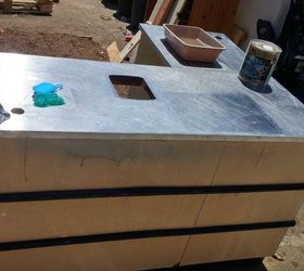 q how to resurface an outdoor bar, outdoor furniture, outdoor living, painted furniture, repurposing upcycling