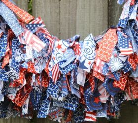 patriotic rag wreath, crafts, how to, patriotic decor ideas, repurposing upcycling, seasonal holiday decor, wreaths