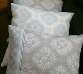 diy pillows from a shower curtain, crafts, repurposing upcycling, reupholster
