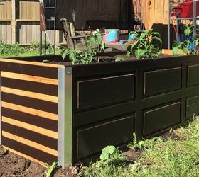 repurposed upcycled garden planter boxes