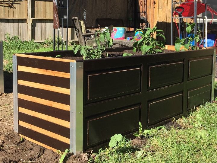 repurposed upcycled garden planter boxes