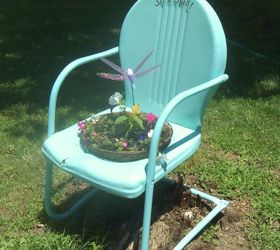 Painted Vintage Metal Lawn Chair Hometalk