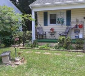 q suggestions for front flowerbed update, curb appeal, flowers, gardening, raised garden beds, Right side of the front of the house