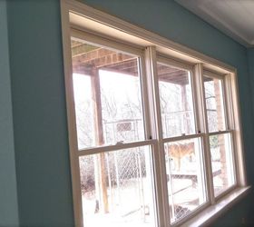 diy craftsman style window trim, diy, how to, windows, Here is our window trim Before
