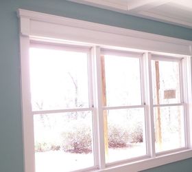 diy craftsman style window trim, diy, how to, windows, After