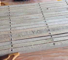 diy wood slat door mat, doors, how to, outdoor living, repurposing upcycling, woodworking projects